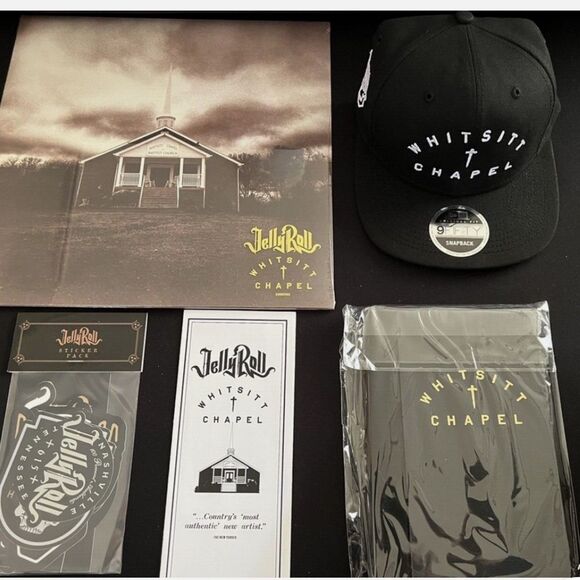 Jellyroll Whitsitt Chapel Promo Pack vinyl record hat, watch, sticker & book Nwt - Picture 3 of 6